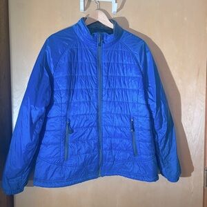 L.L. BEAN Kids Lightweight Puffer Jacket Blue Sz L unisex